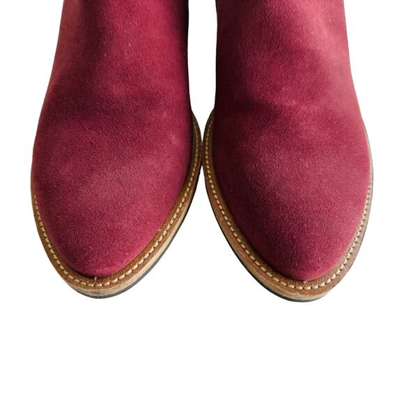 ECCO Shape 35 Ankle Boot Andorra Suede Size 39 / US 9 NEW Red Burgundy - Picture 4 of 9